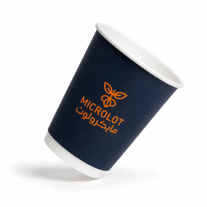 أكواب ورقية للقهوة المختصة بلوقو مايكرولوت (12oz) عدد 12 كوب
